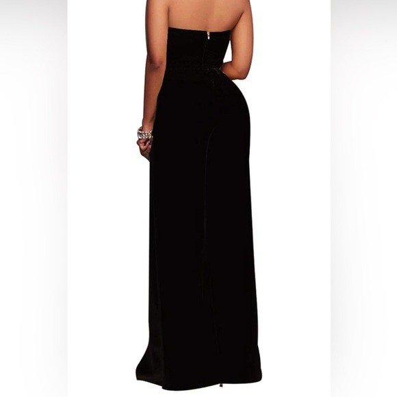 Sexy jumpsuit strapless black xs NWT - Picture 2 of 7
